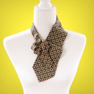 Women's Ascot Tie - Green Ascot Scarf - Sustainably Made Accessories
